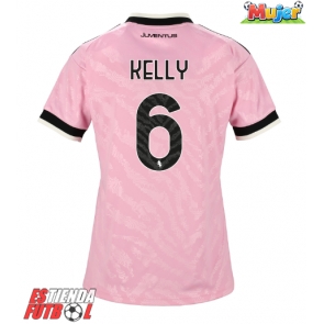 Juventus Lloyd Kelly #6 Segunda Equipación Mujer 2026-27 Manga Corta